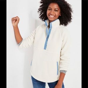 sherpa snap placket pullover vineyard vines xl